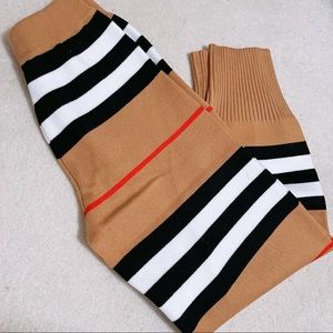 [NEW] STRIPED KNIT SWEATPANTS